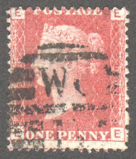 Great Britain Scott 33 Used Plate 90 - EE - Click Image to Close